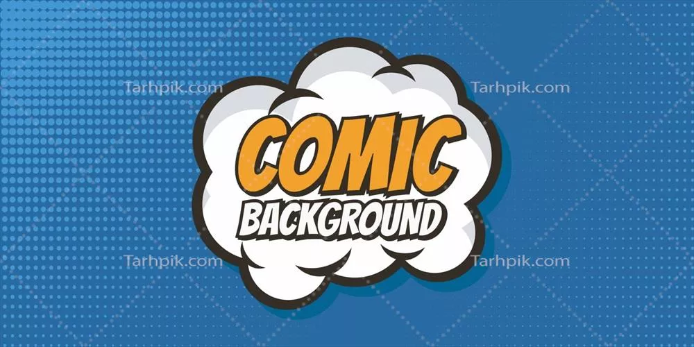 وکتور مفهوم خلاقانه انتزاعی در طراحی کمیک با سبک هنر پاپ و لایه خالی