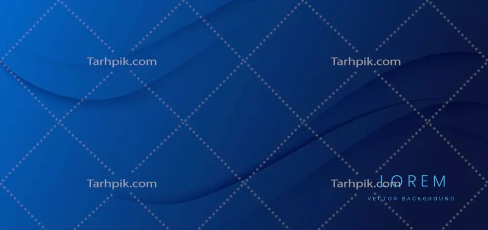وکتور پسزمینه هندسی انتزاعی با امواج تیره آبی مدرن و جذاب