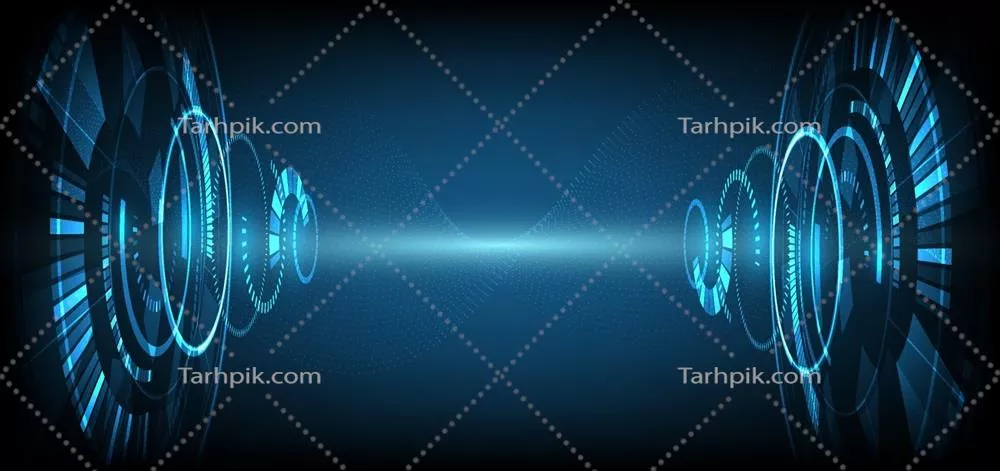 وکتور عناصر مدرن رابط کاربری آیندهنگر در تکنولوژی دیجیتال و گرافیک متحرک