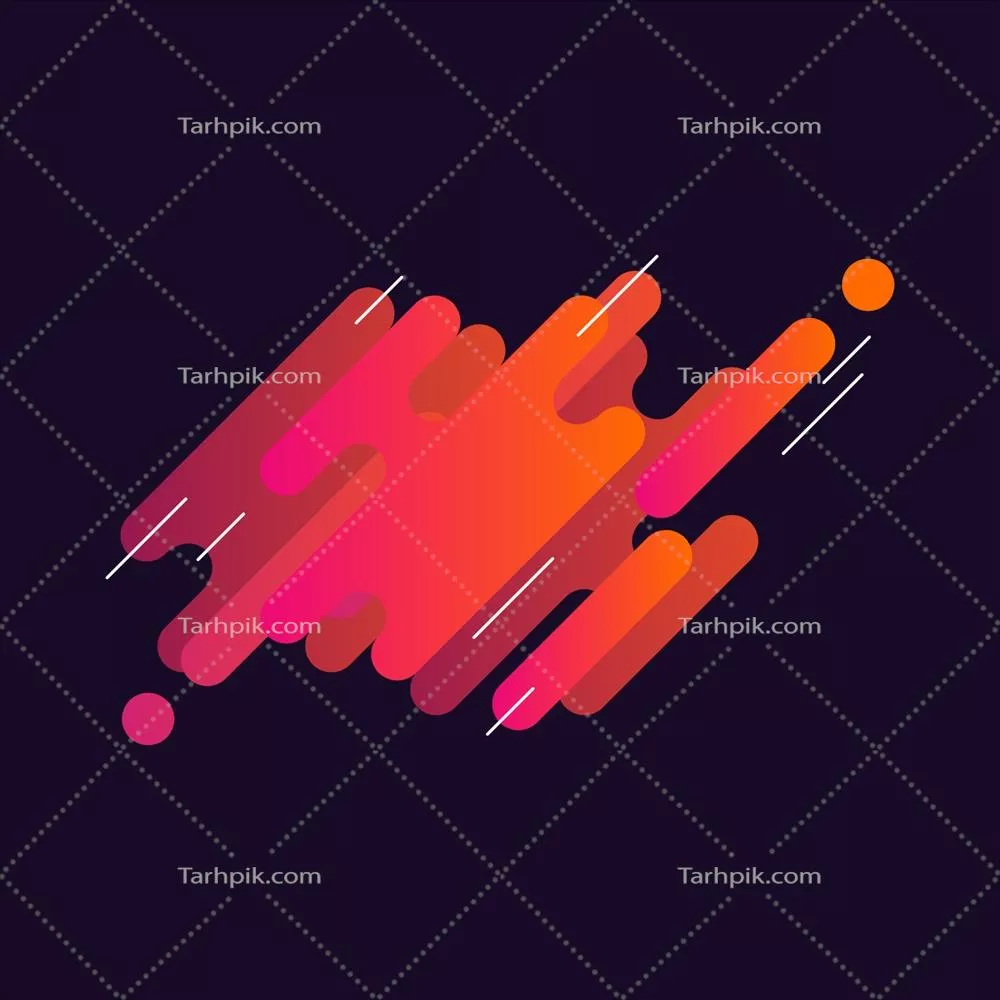 وکتور پیش زمینه مایع با خطوط گرد و هندسی و گرادیان انتزاعی