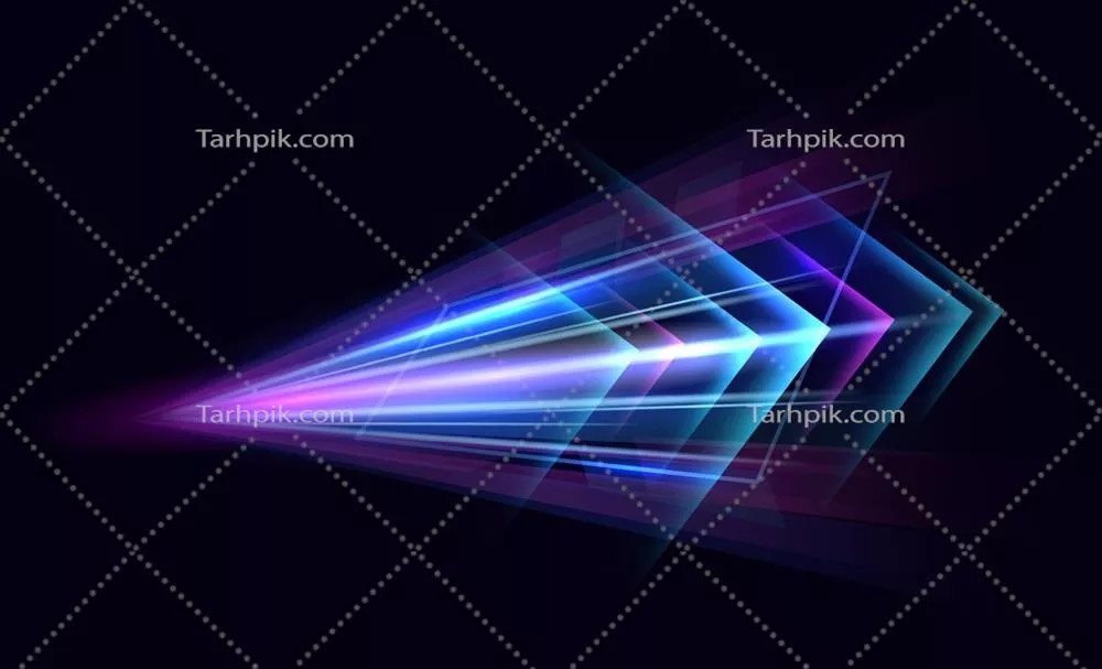 وکتور فن آوری مدرن پرسرعت با طراحی انتزاعی و خطوط نور箭