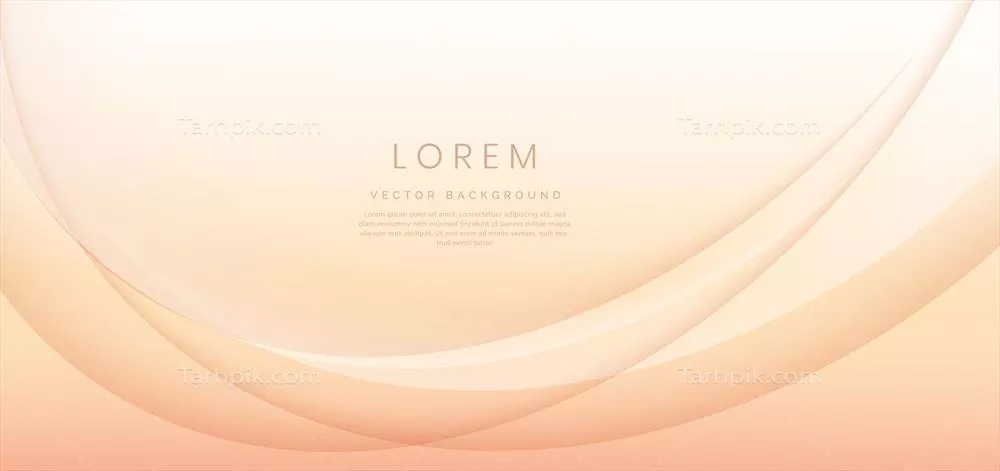 وکتور زمینه مدرن انتزاعی با گرادیانت نرم و درخشان نارنجی و منحنی