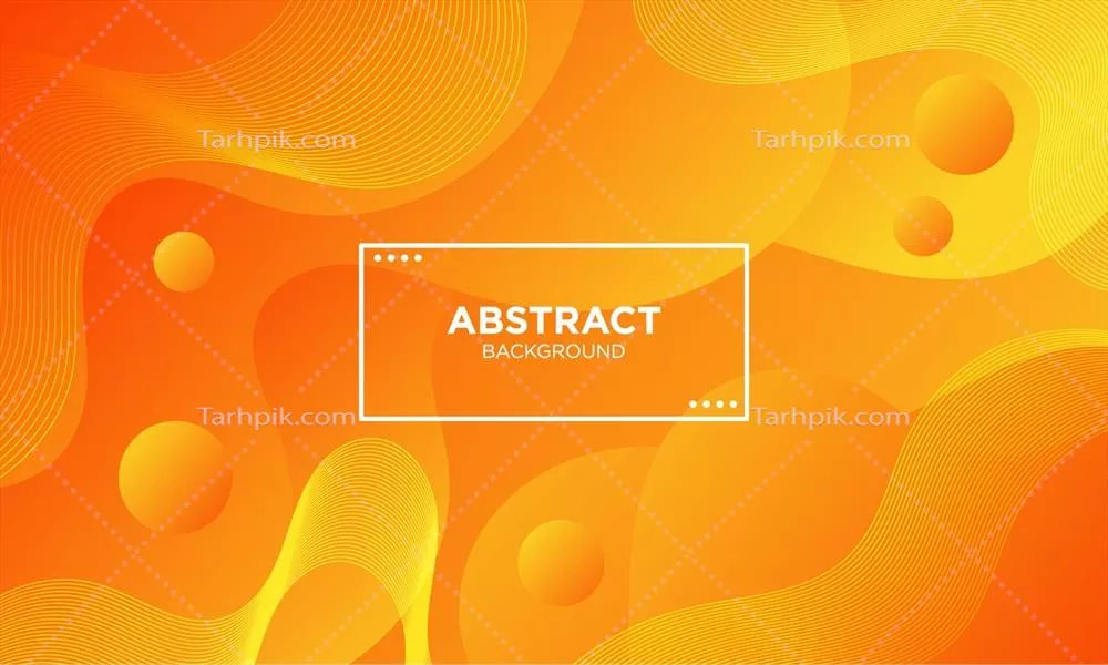 وکتور پس‌زمینه انتزاعی مایع نارنجی با امواج هنری و جذاب
