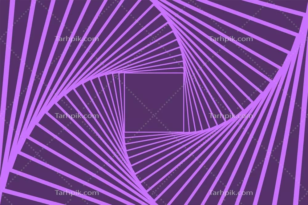 وکتور بکگراند انتزاعی مکعب بنفش با توهم نوری واقعی و جذاب