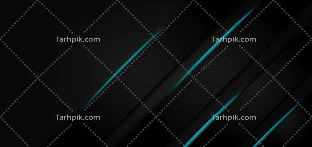 وکتور الگوی انتزاعی با نوارهای مشکی و نور آبی نئونی برای مفاهیم تکنولوژیکی