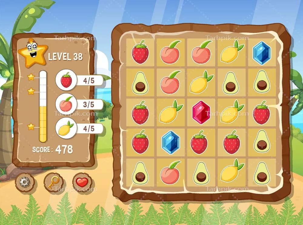 وکتور قالب پس‌زمینه بازی با عناصر و طراحی‌های متنوع برای بهبود تجربه بازی