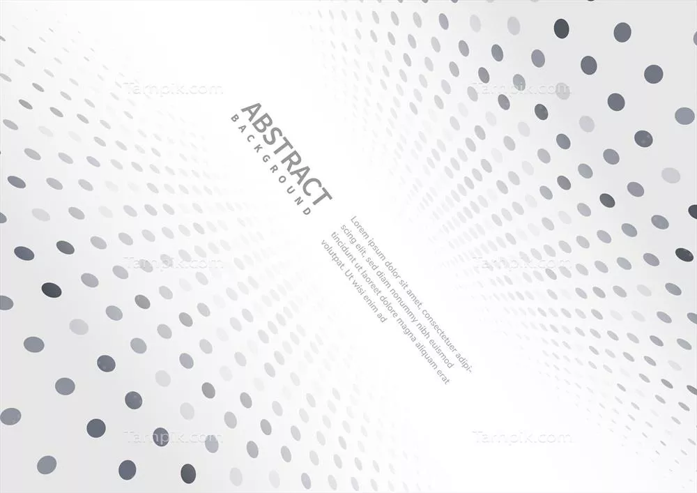 وکتور پسزمینه گرادیان سفید و خاکستری با سبک نقطهای - طراحی مدرن برای ارائهها