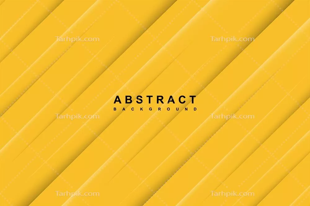 وکتور پسزمینه زرد انتزاعی با خطوط کات کاغذی دیagonal