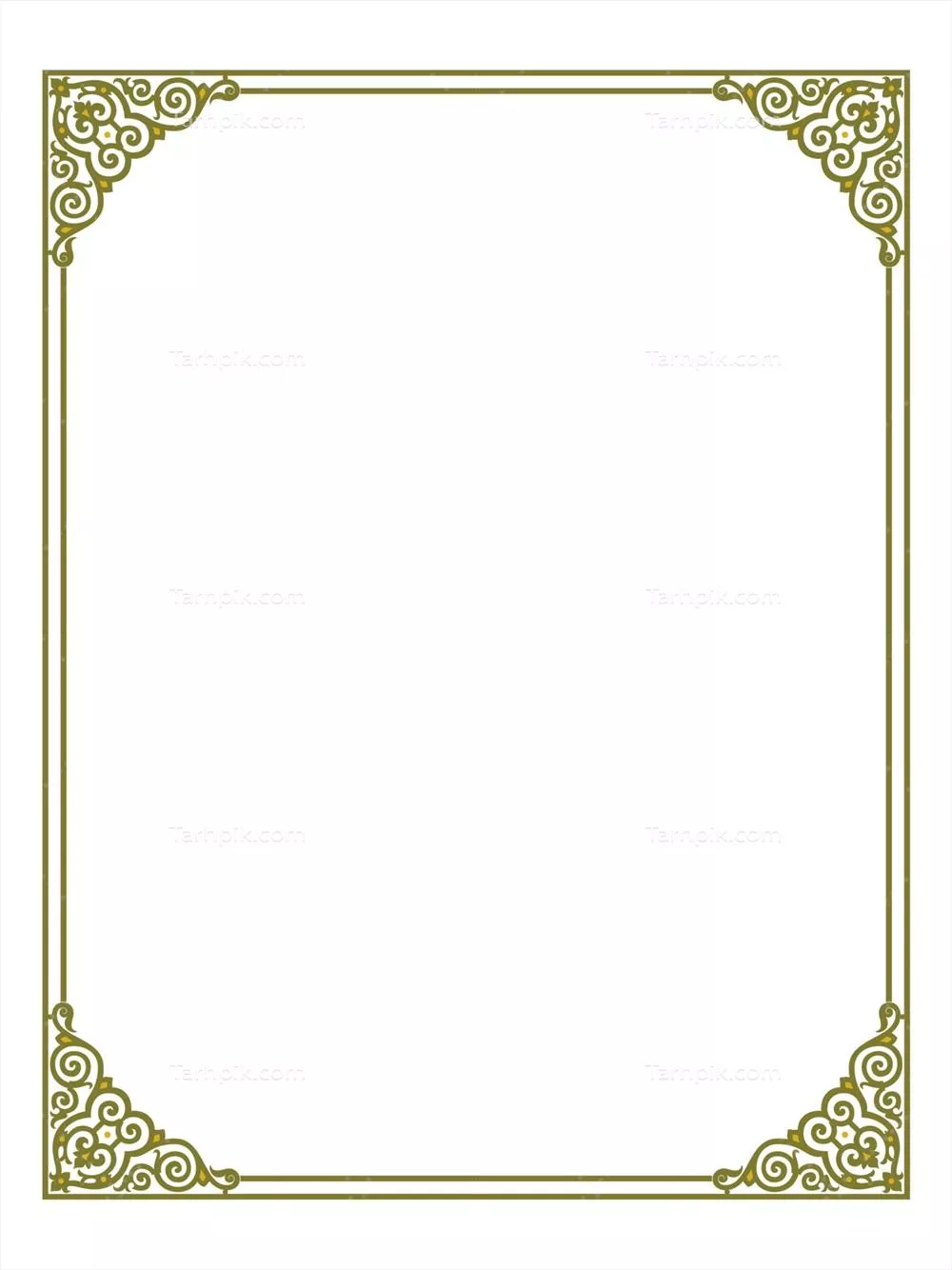 وکتور قاب و حاشیه عربی با حاشیه ماندالا برای طراحی های هنری