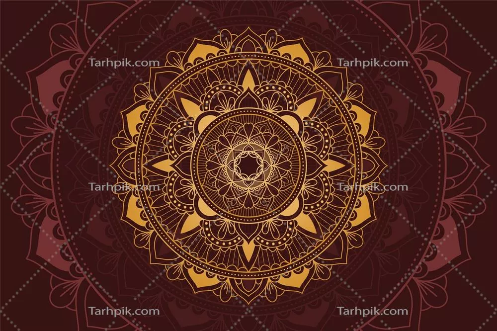 وکتور طرح پسزمینه با تم ماندالای لوکس و زیبا برای استفادههای گرافیکی