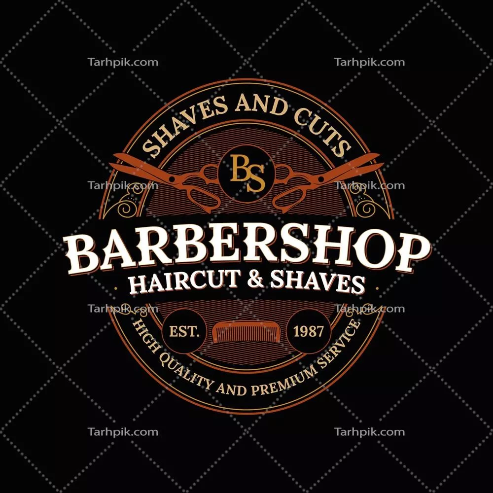 طراحی لوگوی وکتور براى آرایشگاه با المانهای جذاب و خلاقانه