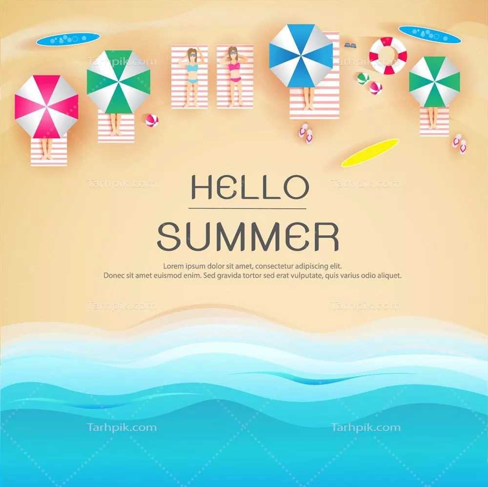 وکتور تعطیلات ساحلی در کنار دریا: تجربه آرامش و تفریحی فراموشنشدنی