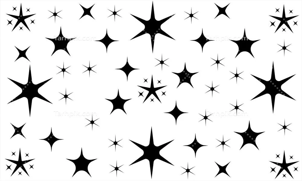 وکتور الگوی پسزمینه صاف با ستارههای زیبا و جذاب