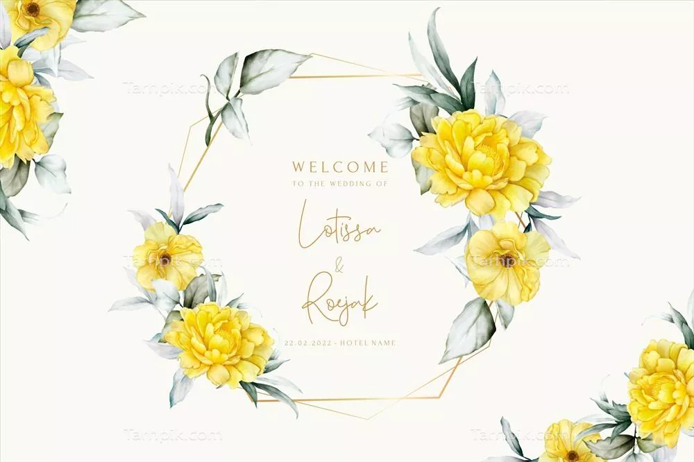 چارچوب گلدار آبرنگی زیبا به صورت وکتور برای طراحی های هنری