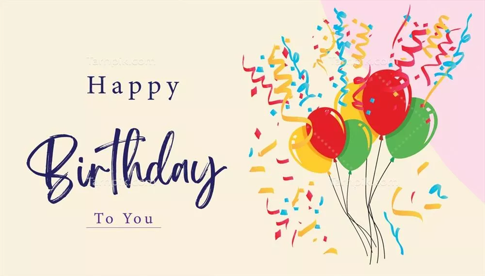 طرح زمینه وکتور بادکنک های تولد برای جشن تولد شاد