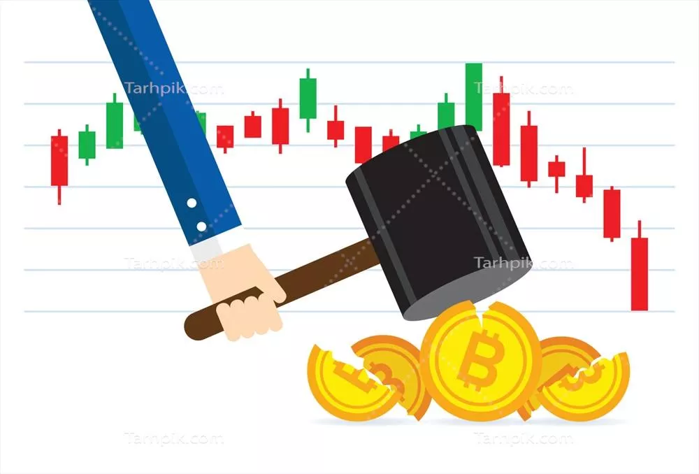 وکتور بازار بیت کوین با کاهش شدیدی در قیمت مواجه شد و نوسانات زیادی را تجربه کرد
