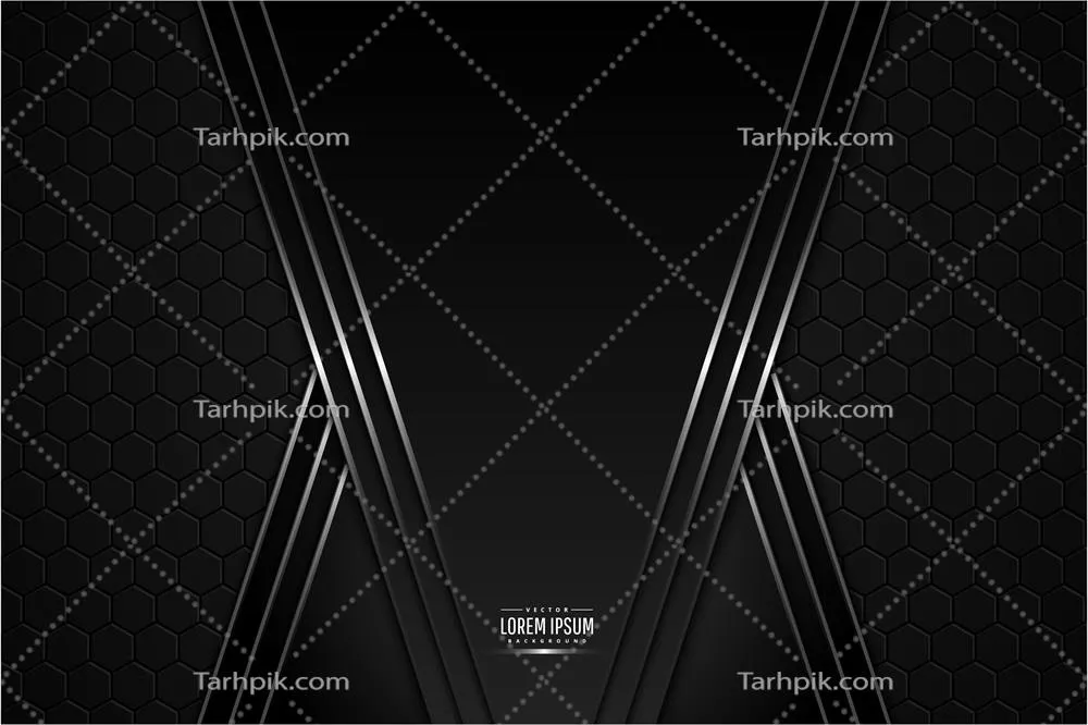 وکتور پسزمینه فلزی سیاه و نقرهای با بافت فیبر کربن و مفهوم فناوری متالیک فضایی