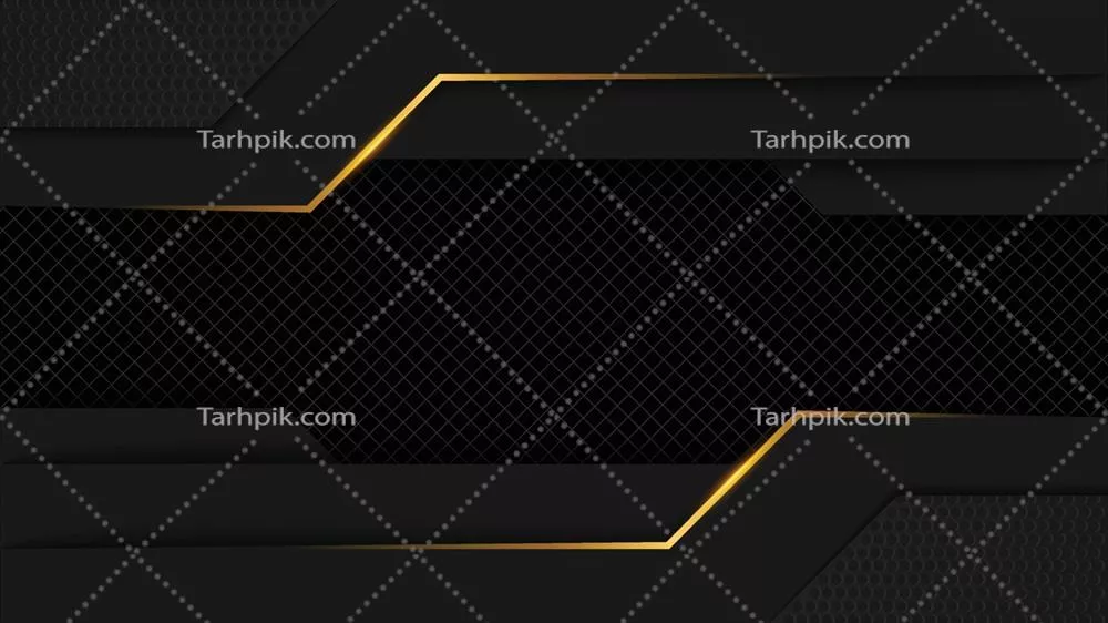 وکتور زمینه لوکس و سلطنتی با رنگ مشکی و طلایی برای صفحه فرود