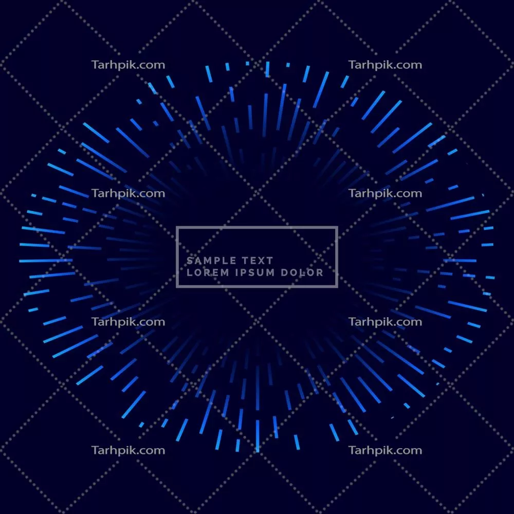 بک‌گراند آبی با نورهای انفجاری - طراحی وکتور خلاقانه