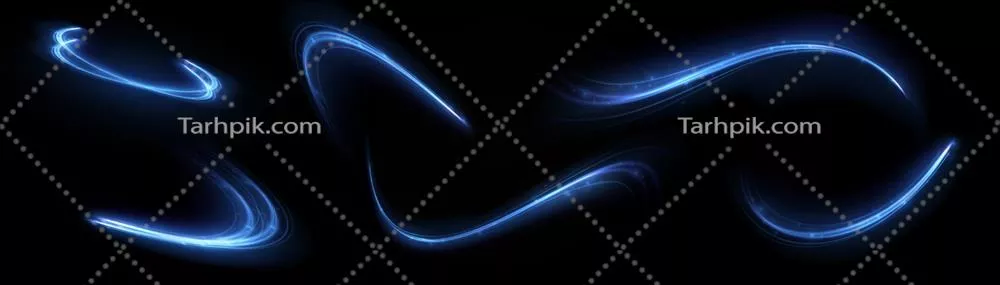 پسزمینه وکتوری با اثر خطوط درخشان آبی و نورانی