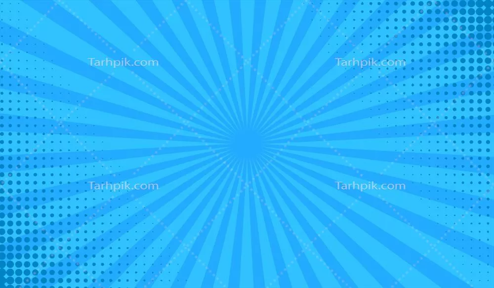 وکتور پس‌زمینه کمدی کارتون با نقاط هاله‌ای آبی و جذاب