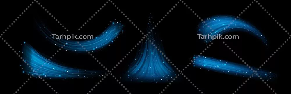 وکتور باد آبی و امواج خنک: هوای تازه و سرد در حال وزش