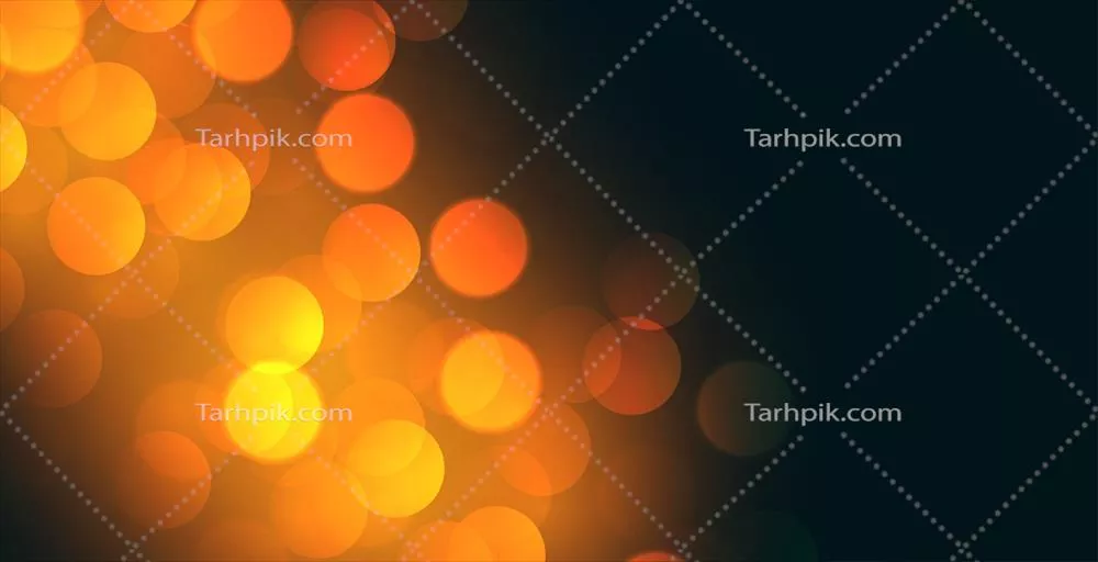 طراحی پس‌زمینه بوکه با اثر نور زرد به صورت وکتور