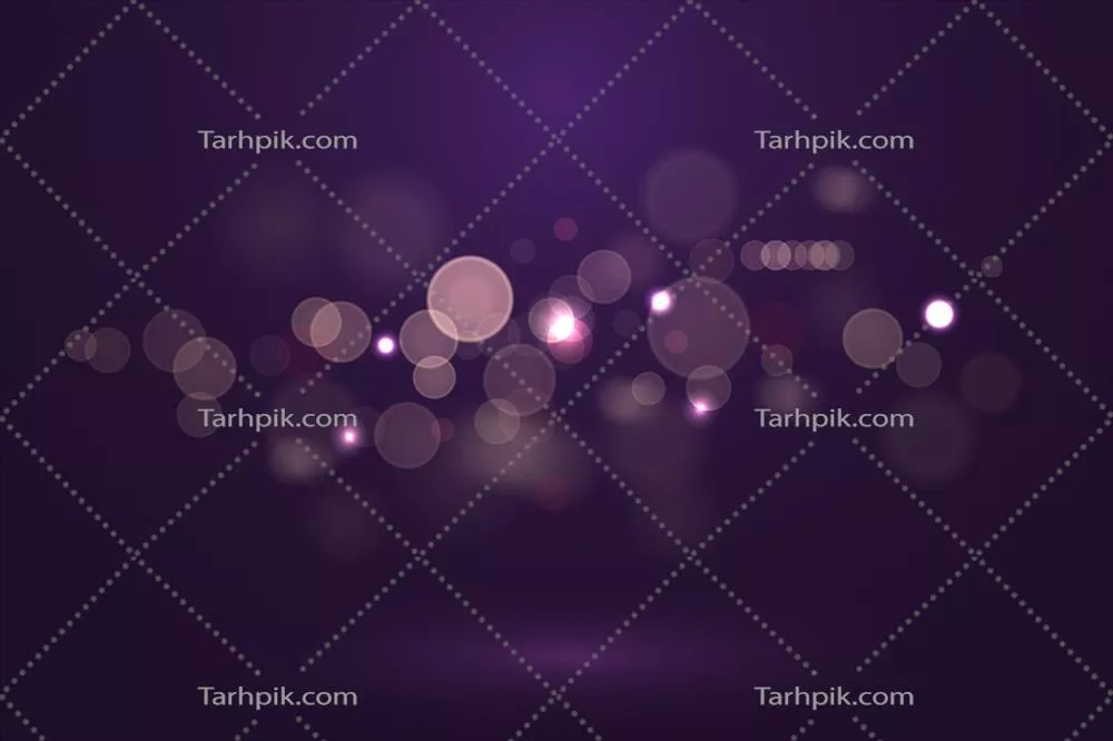 اثر نورهای بوکه بر روی پسزمینه تاریک - وکتور