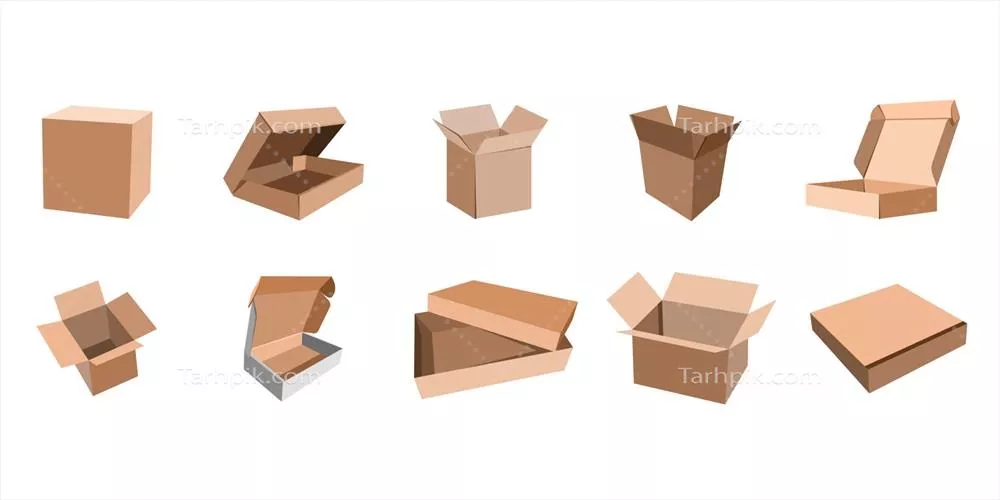 مجموعه طراحی و گرافیک وکتور جعبه و کلیپ آرت – طراحی خلاقانه