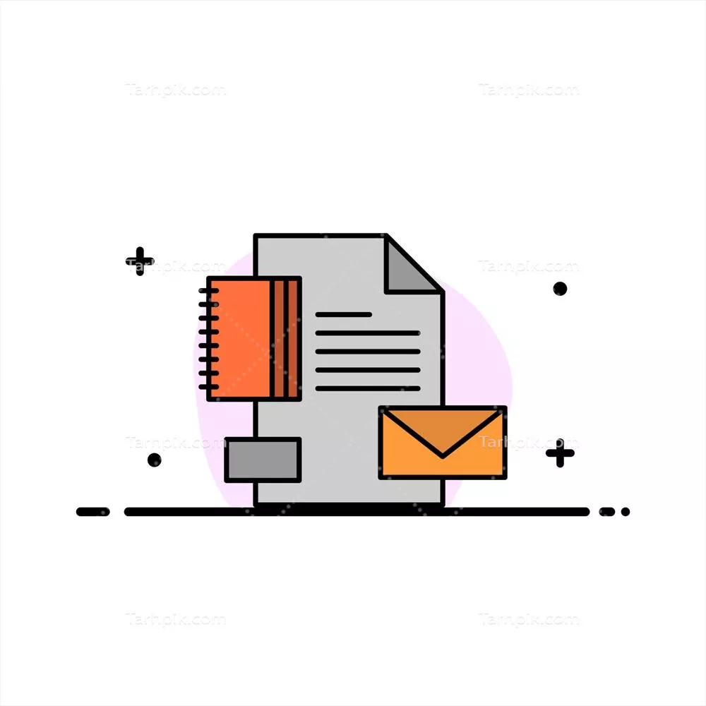 وکتور ایجاد هویت برند و طراحی هویت بصری شرکت به سبک خطی ساده