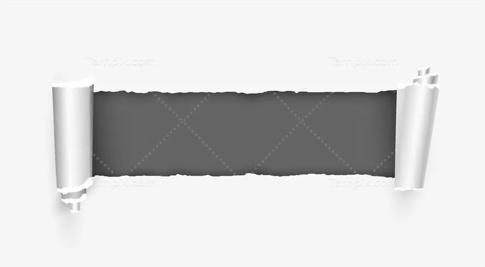 تصویر وکتوری پارهگی کاغذ با سوراخی شگفتانگیز و نوآورانه