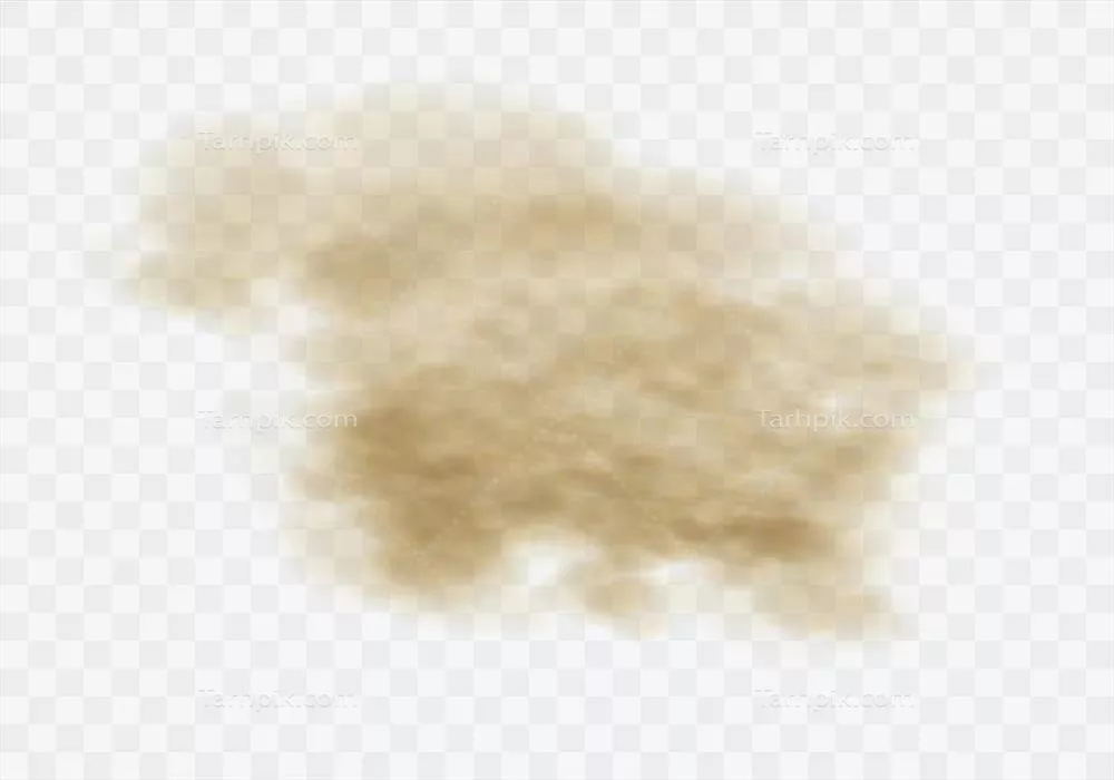 تصویری هنری از ابرهای گرد و غبار قهوهای در فرمت وکتور