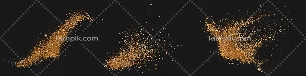 وکتور پودر آرایشی قهوهای با لکههای قهوهای و شکر در بردارنده زیباییهای خاص