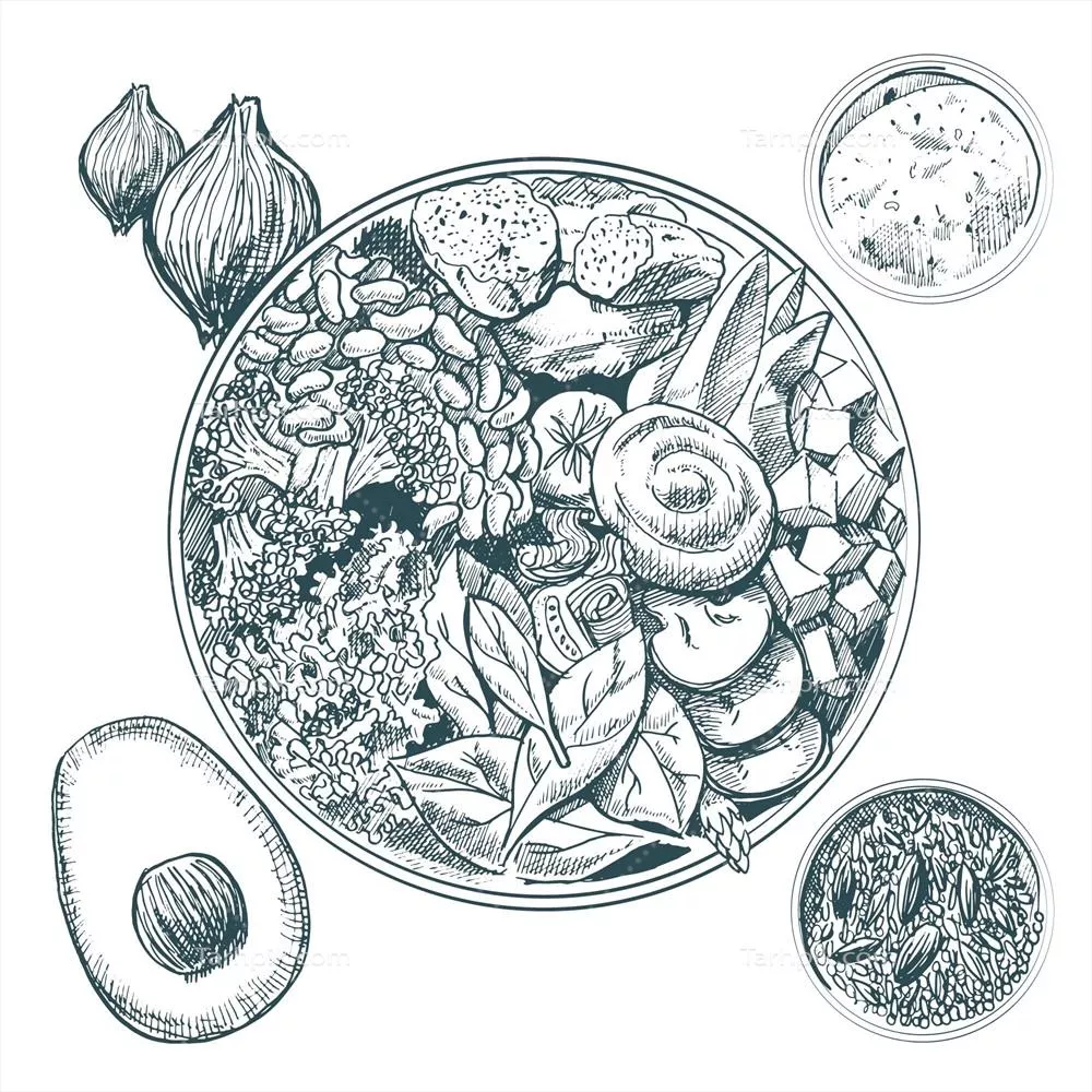 طرز تهیه کاسه بودای وکتور: غذایی خوشمزه و مغذی برای سلامتی