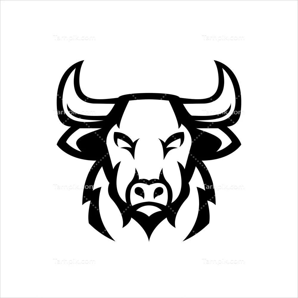 وکتور طراحی و تصویرگری لوگوی مَسکوت گاو با سادگی و وضوح مناسب