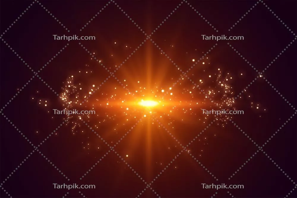 اثر شعاع و نور انفجاری - افکت وکتور لنز فِلر سفارشی