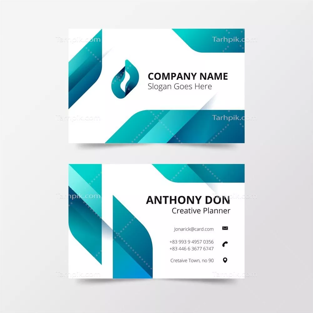 طرح لایه باز کارت ویزیت (1) - وکتور با طراحی خلاق