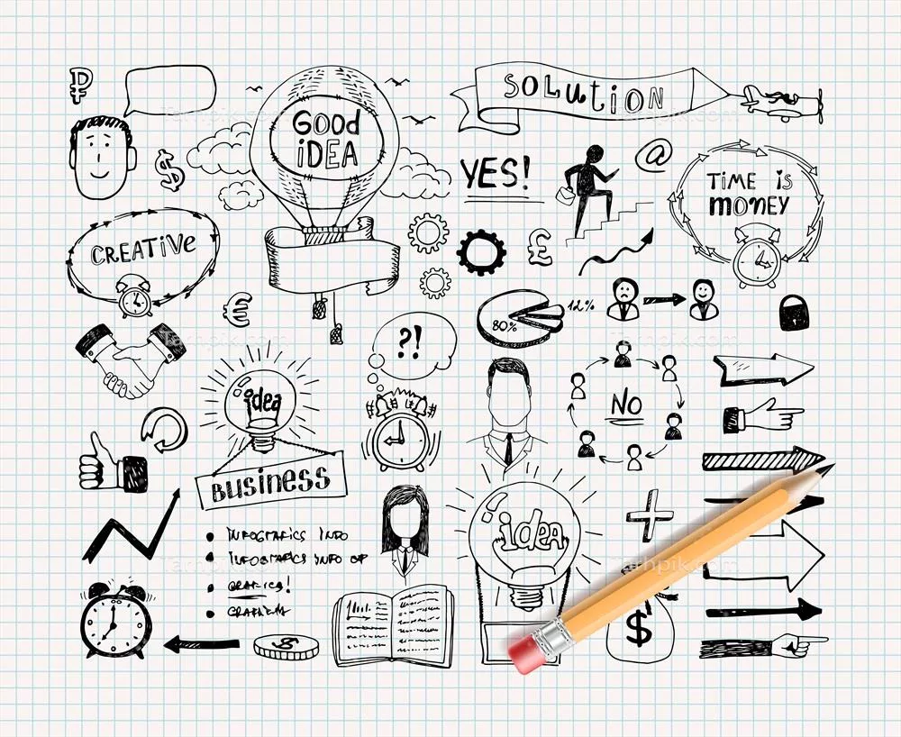 ایدههای تجاری: دودههای وکتوری برای الهام بخشیدن به خلاقیت