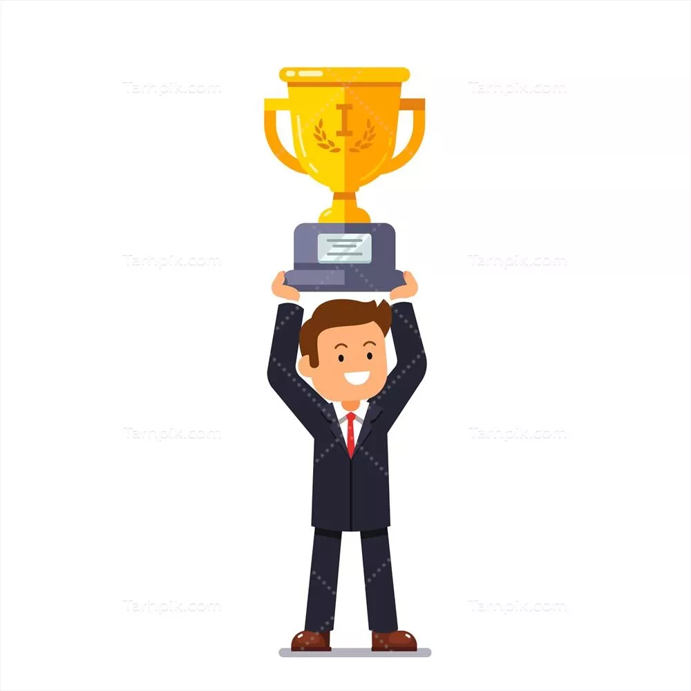 َرئیس کسب و کار: مردی که در حال حمل یک جام طلایی برندگان است - وکتور