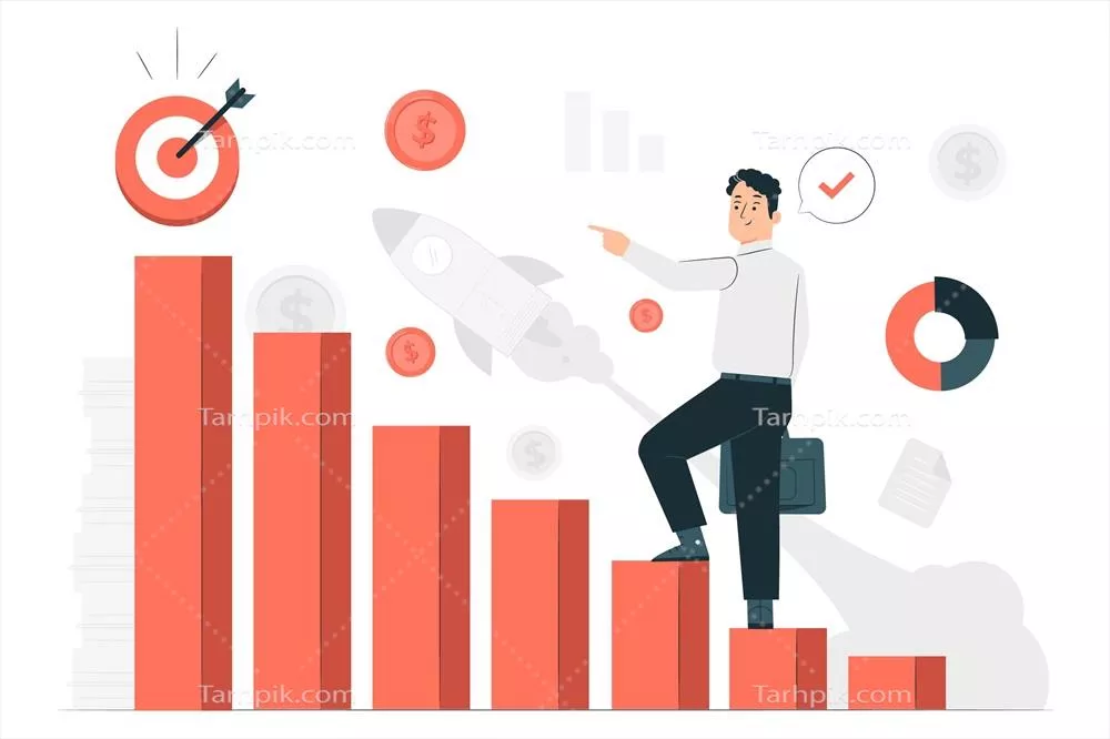 تصویر وکتوری از مفهوم ماموریت کسب و کار و استراتژیهای آن