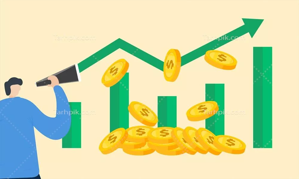 وکتور فرصتهای تجاری و سرمایه گذاری همراه با پیشبینی بازار و تحلیل اقتصادی