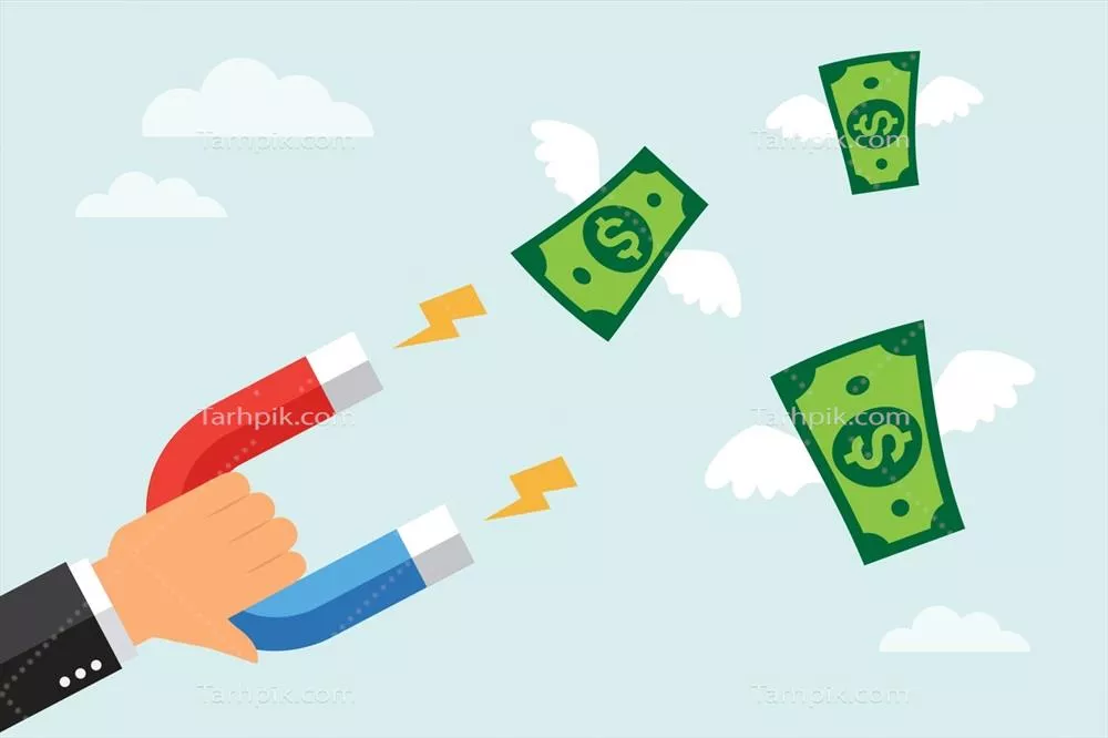 وکتور تجارت موفق: جذب پول و دلار با استفاده از یک آهنربای بزرگ