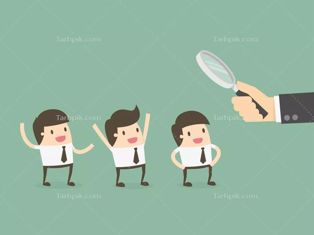 تصویری وکتوری از تماشای تصویر مردان بازرگان و صاحبان کسب و کار