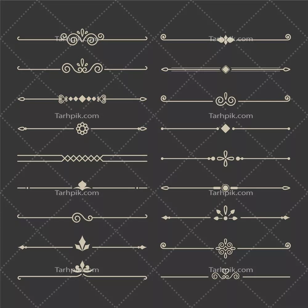 مجموعه وکتور دیوارکوبهای خوشنویسی و تزئینی با طراحی زیبا