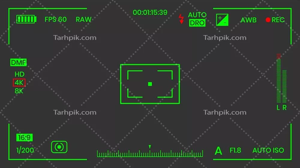 وکتور دوربین با قابلیت دید در شب: ضبط ویدیویی و فریمبرداری