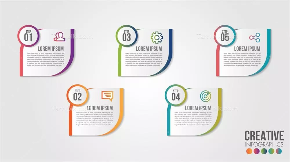 وکتور نحوه استفاده از دیاگرامهای فرآیند برای ارائهها و نمودارهای جریان