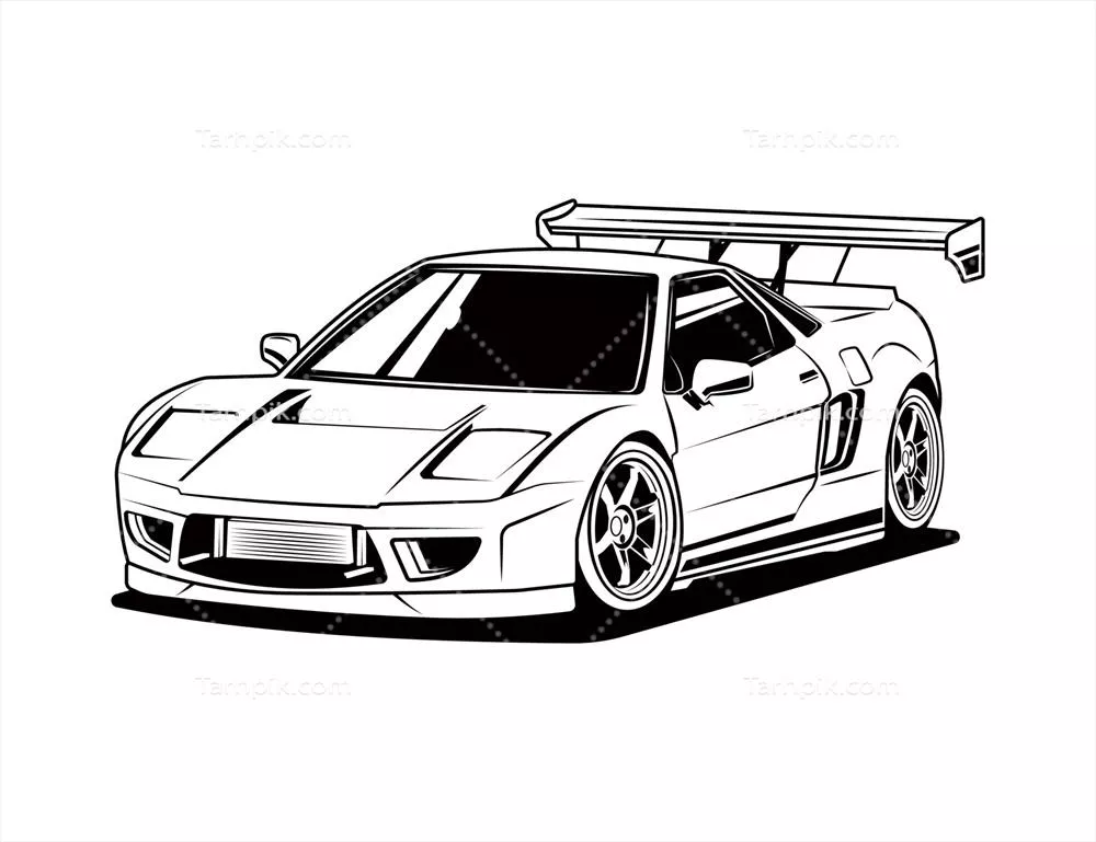 وکتور ایده طراحی و بصری سازی خودروهای تیونینگ شده به صورت برداری