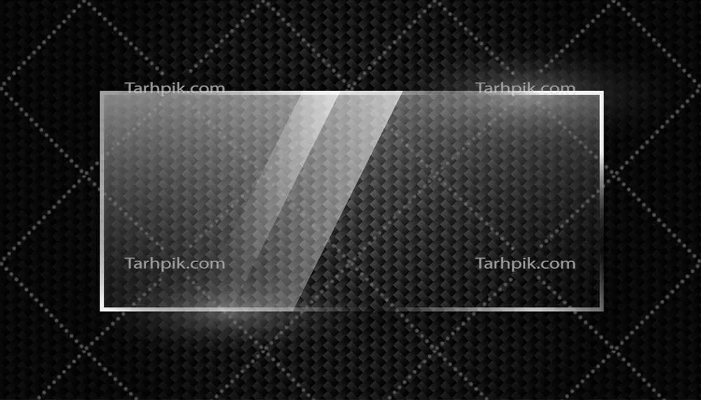 پسزمینه کربن فیبر با قاب شیشهای درخشان (وکتور)