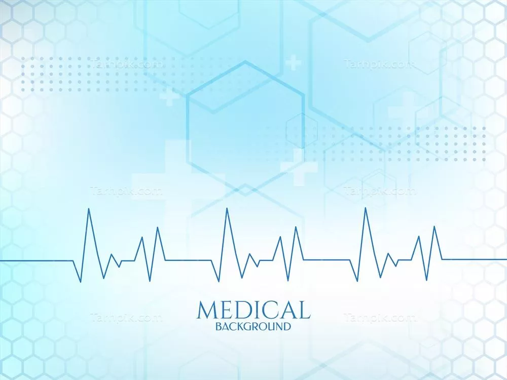 خط ضربان قلب با رنگ آبی نرم در پسزمینه پزشکی - وکتور