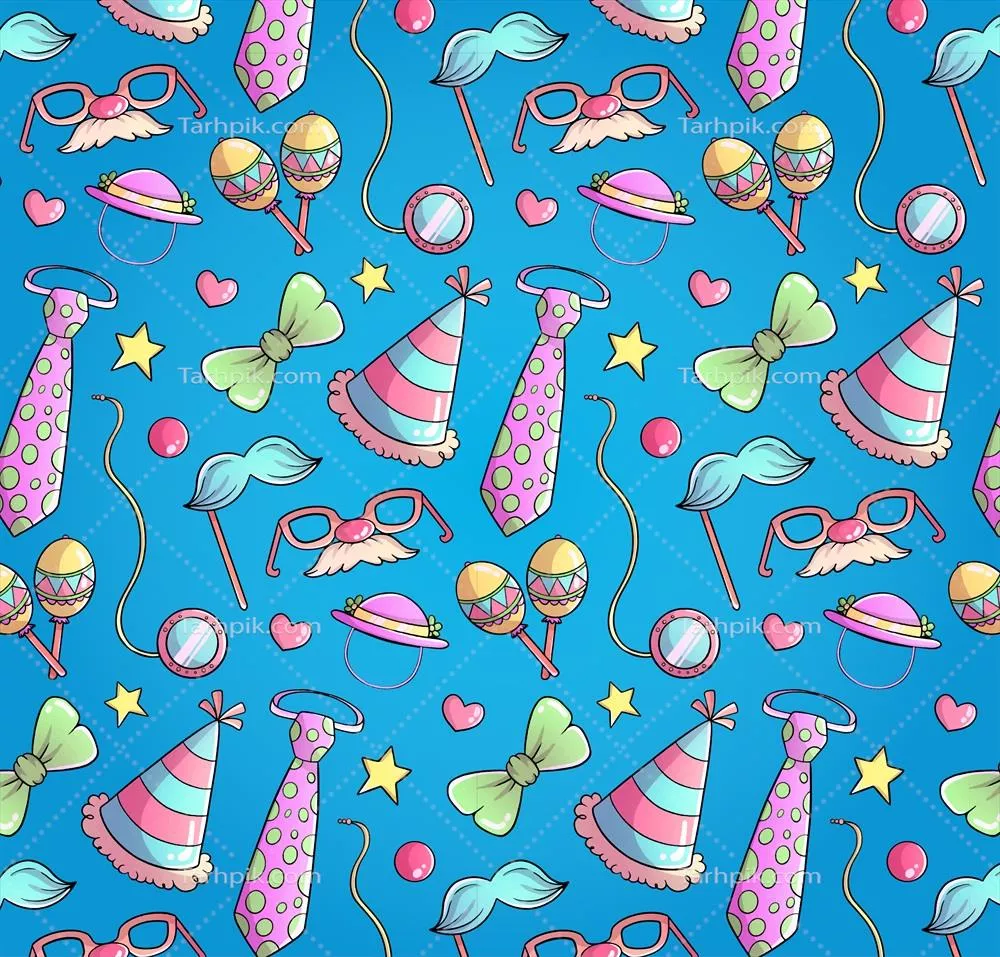 طراحی الگوی وکتوری مخصوص جشنواره‌های شاد و رنگارنگ